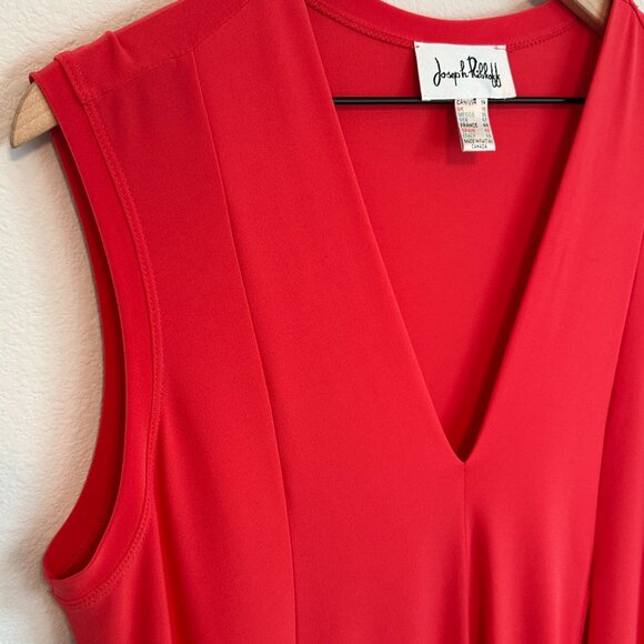 Joseph Ribkoff Coral Sleeveless Midi Dress Size 14 - Picture 4 of 6